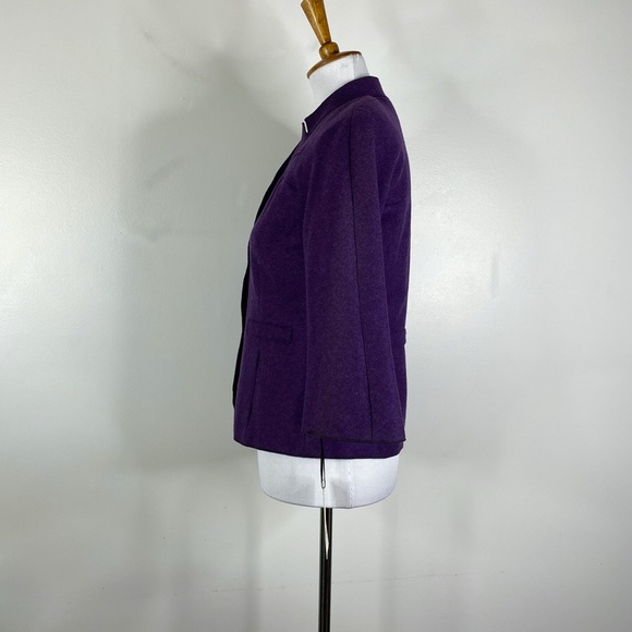 NEW Worth Sugar Plum Purple Felted Wool Jacket Sz. 0 - Picture 5 of 15